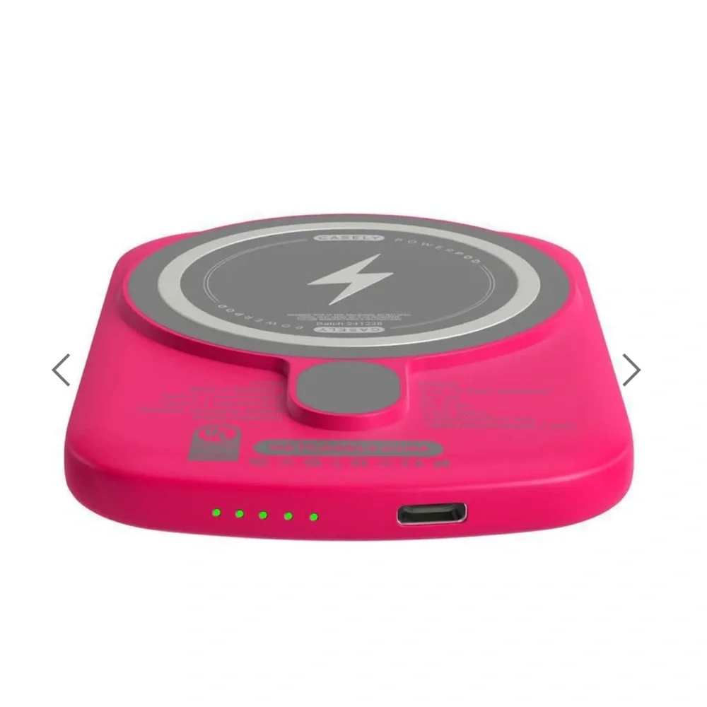 Casely Pink Portable Charger - Picture 2 of 7